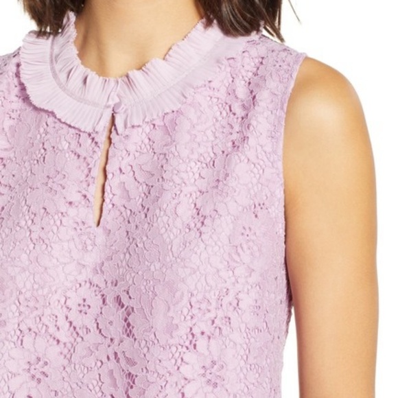 🌸🌷Lace Ruffle Sleeveless Tank Top Lilac🌸🌷 - Picture 5 of 6